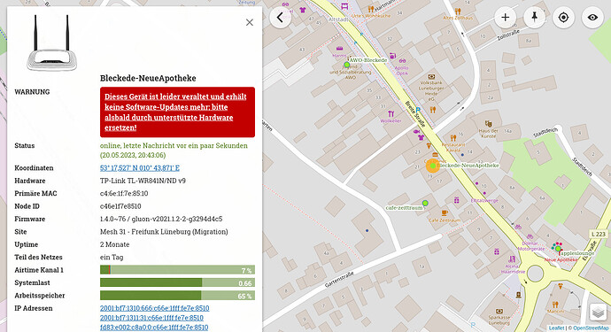 Screenshot 2023-05-20 at 20-44-04 Karte Freifunk Lüneburg - Mesh Freifunk Lüneburg (Migration) Bleckede-NeueApotheke